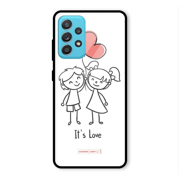 Its Love Glass Back Case for Galaxy A52s 5G