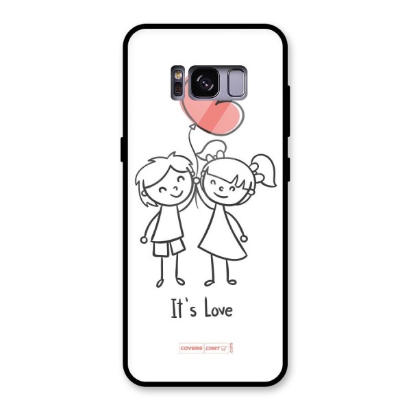 Its Love Glass Back Case for Galaxy S8