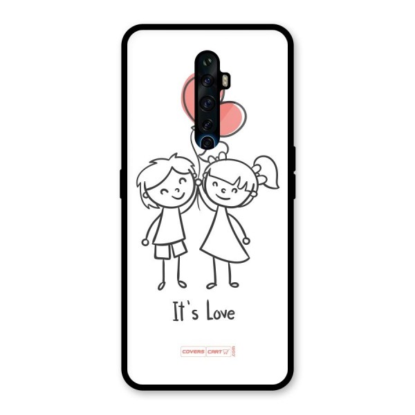 Its Love Glass Back Case for Oppo Reno2 Z