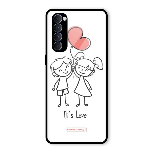 Its Love Glass Back Case for Oppo Reno4 Pro