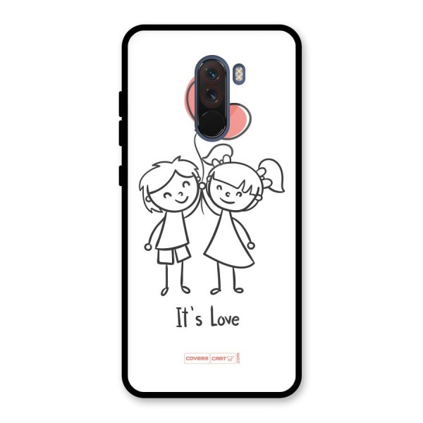 Its Love Glass Back Case for Poco F1