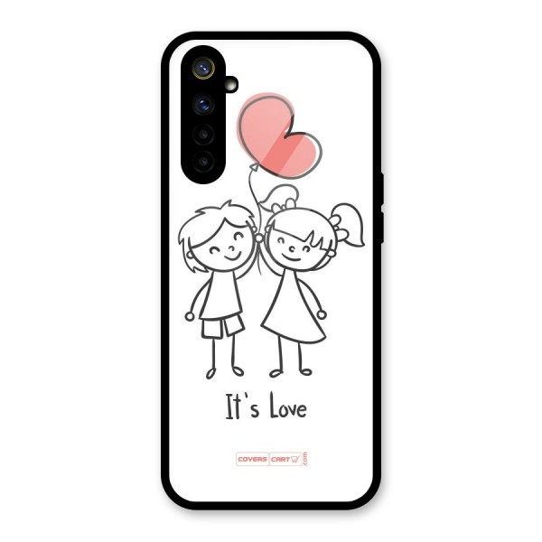 Its Love Glass Back Case for Realme 6i