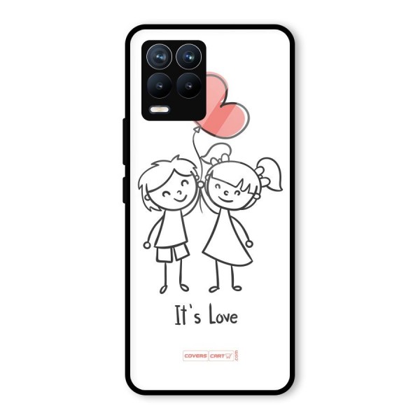 Its Love Glass Back Case for Realme 8