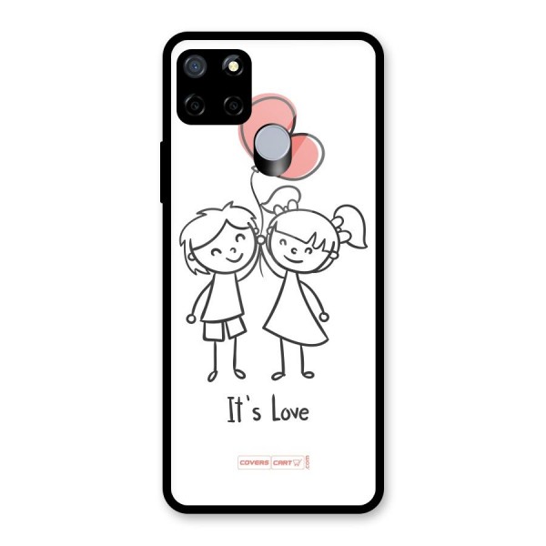 Its Love Glass Back Case for Realme C12