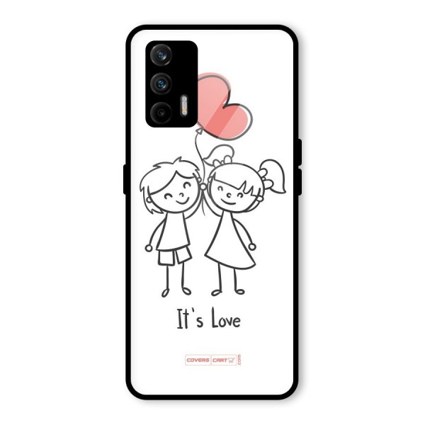 Its Love Glass Back Case for Realme X7 Max