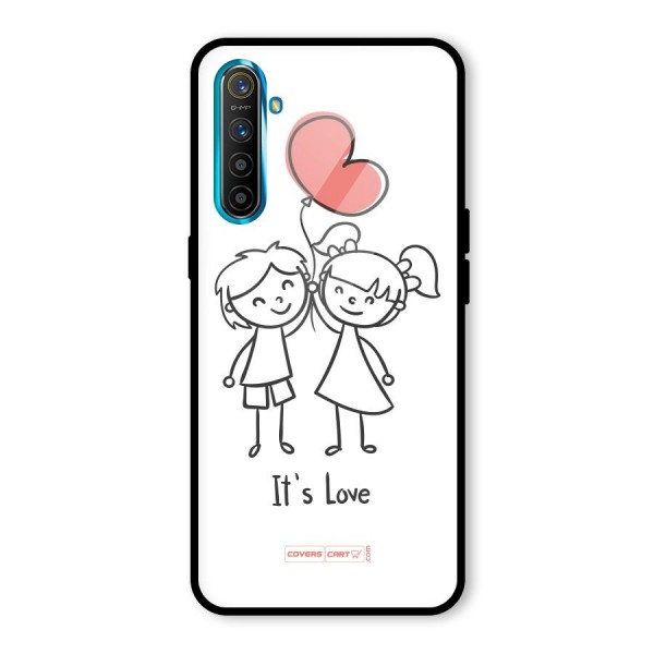 Its Love Glass Back Case for Realme XT