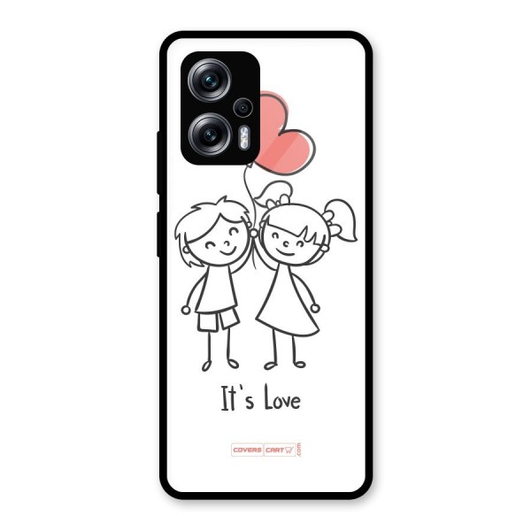 Its Love Glass Back Case for Redmi K50i