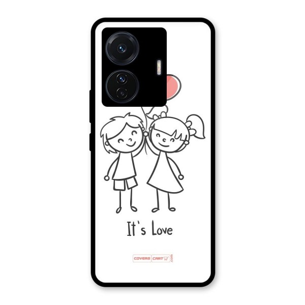 Its Love Glass Back Case for Vivo T1 Pro