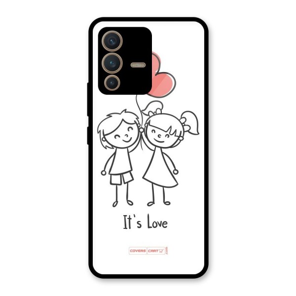 Its Love Glass Back Case for Vivo V23 5G