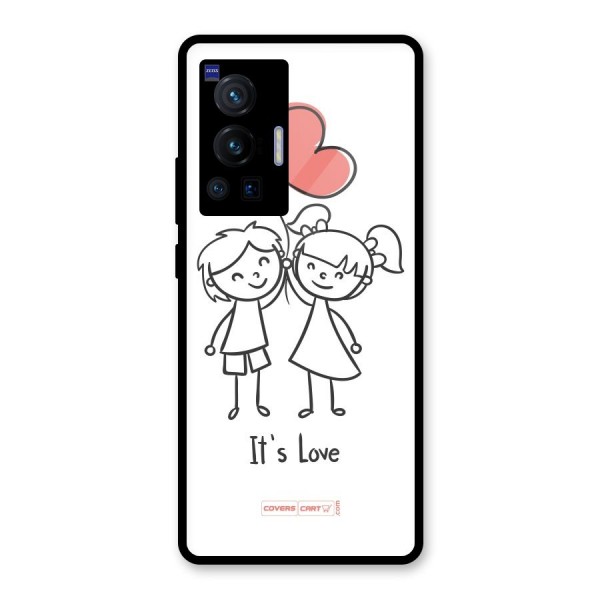 Its Love Glass Back Case for Vivo X70 Pro