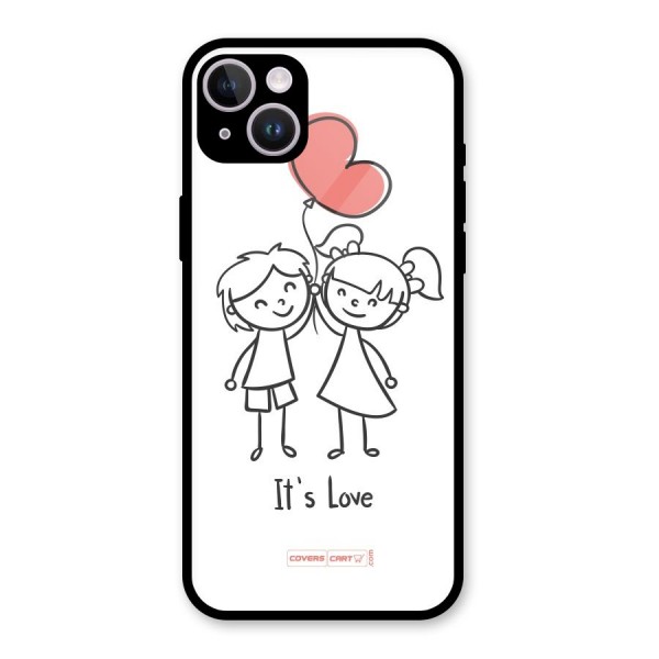 Its Love Glass Back Case for iPhone 14 Plus