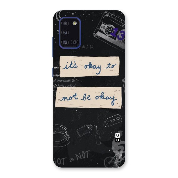 Its Okay Back Case for Galaxy A31