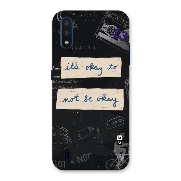 Its Okay Back Case for Galaxy M01