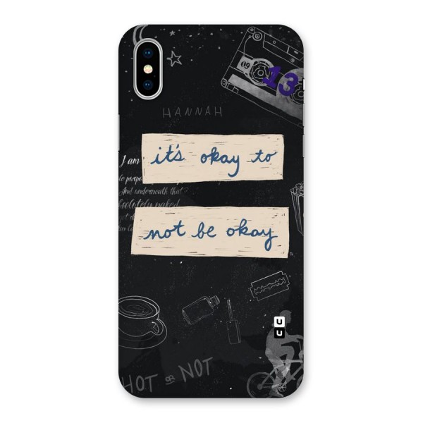 Its Okay Back Case for iPhone XS