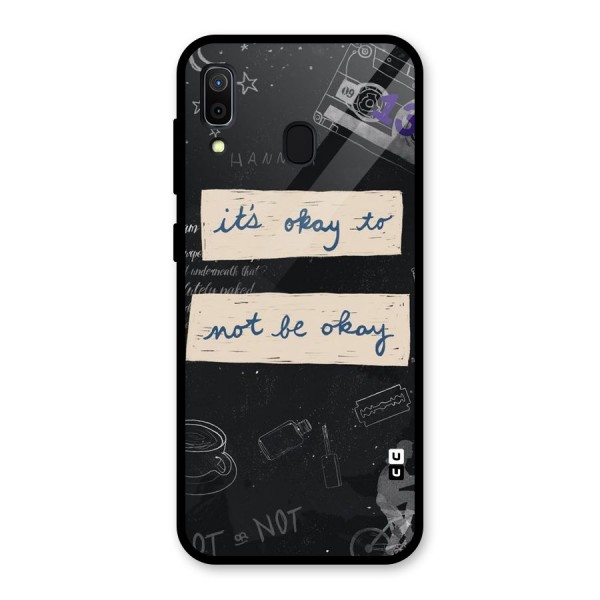 Its Okay Glass Back Case for Galaxy A30