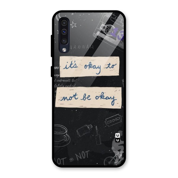 Its Okay Glass Back Case for Galaxy A50