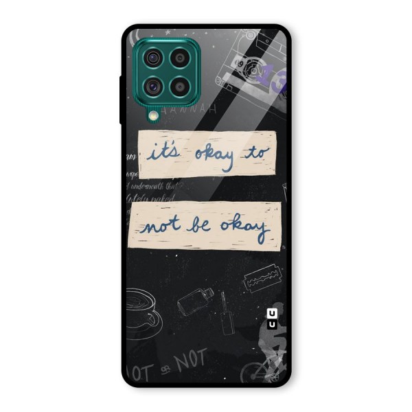 Its Okay Glass Back Case for Galaxy F62