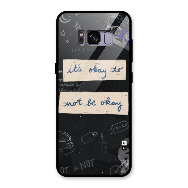 Its Okay Glass Back Case for Galaxy S8