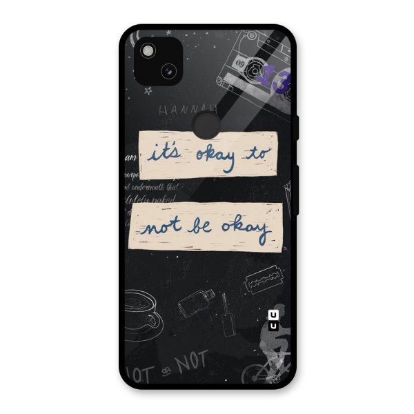 Its Okay Glass Back Case for Google Pixel 4a