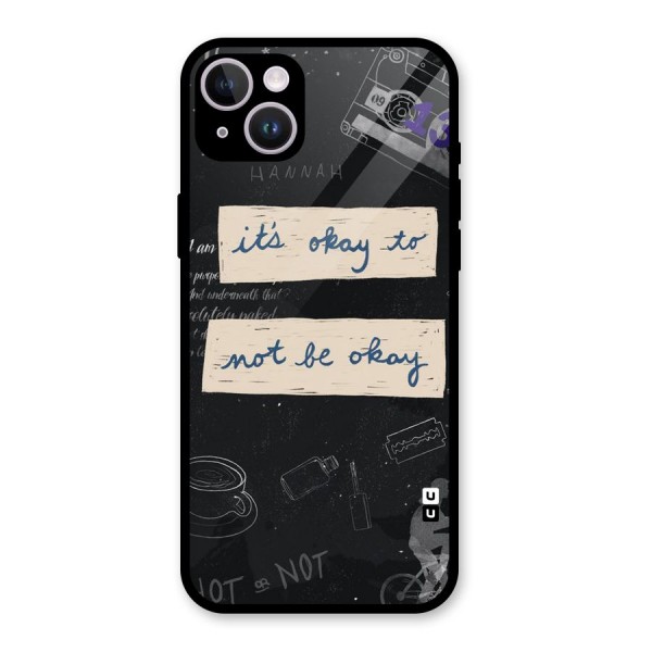 Its Okay Glass Back Case for iPhone 14 Plus