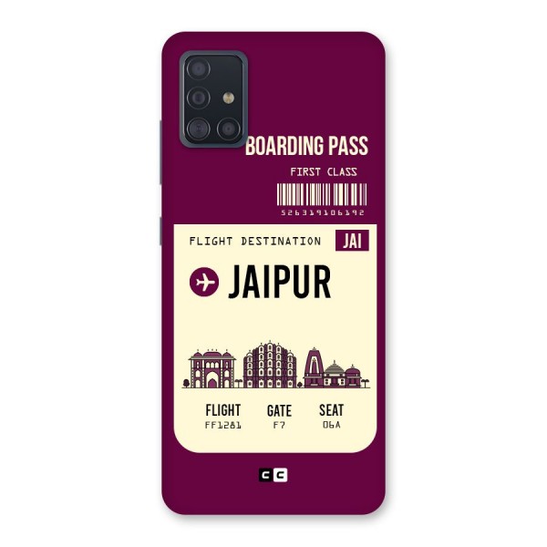 Jaipur Boarding Pass Back Case for Galaxy A51