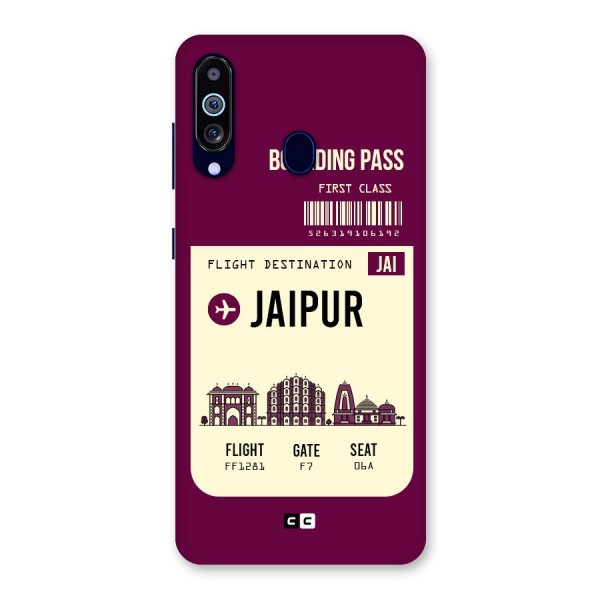 Jaipur Boarding Pass Back Case for Galaxy A60