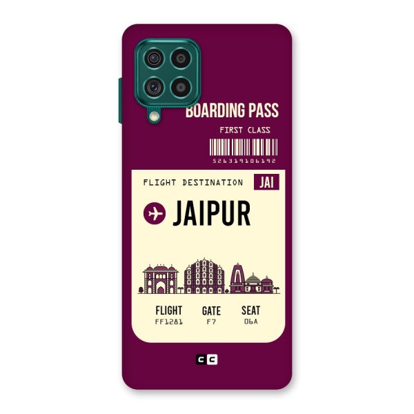 Jaipur Boarding Pass Back Case for Galaxy F62