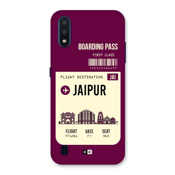 Jaipur Boarding Pass Back Case for Galaxy M01