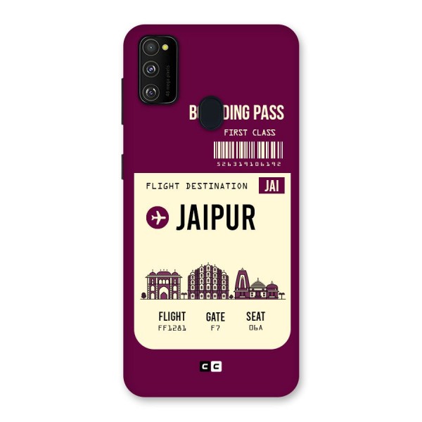 Jaipur Boarding Pass Back Case for Galaxy M21