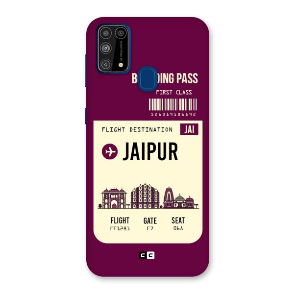 Jaipur Boarding Pass Back Case for Galaxy M31