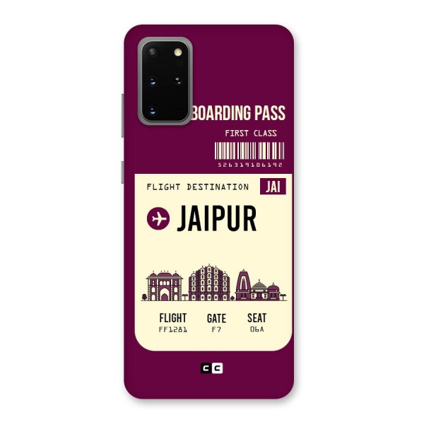 Jaipur Boarding Pass Back Case for Galaxy S20 Plus