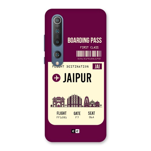 Jaipur Boarding Pass Back Case for Mi 10