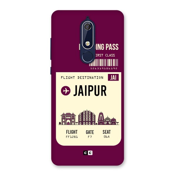 Jaipur Boarding Pass Back Case for Nokia 5.1