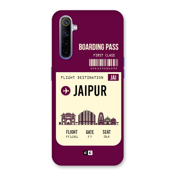 Jaipur Boarding Pass Back Case for Realme 6