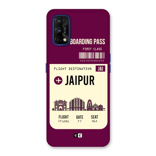 Jaipur Boarding Pass Back Case for Realme 7 Pro