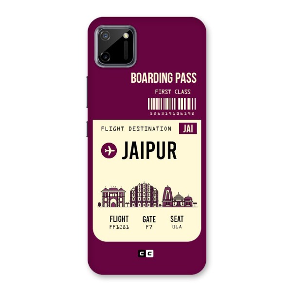 Jaipur Boarding Pass Back Case for Realme C11