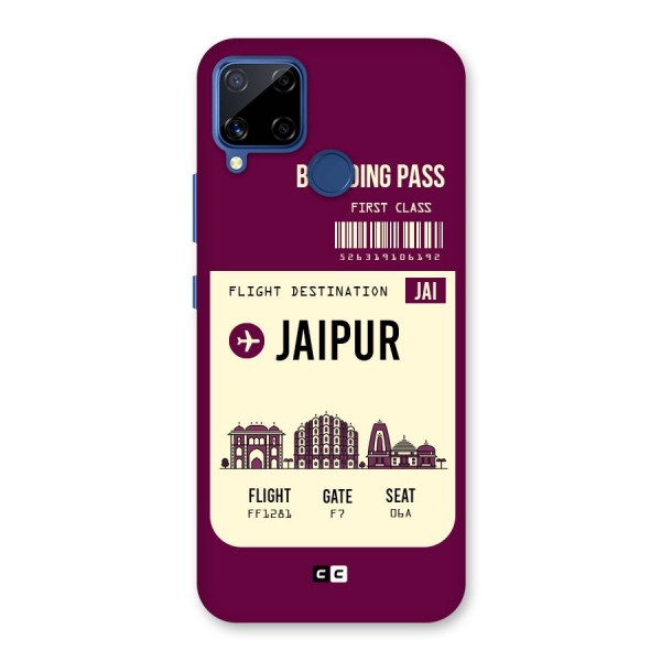 Jaipur Boarding Pass Back Case for Realme Narzo 30A