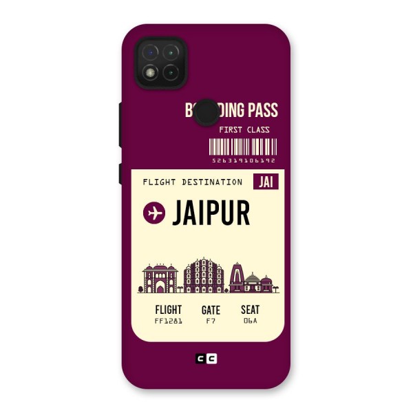 Jaipur Boarding Pass Back Case for Redmi 9C