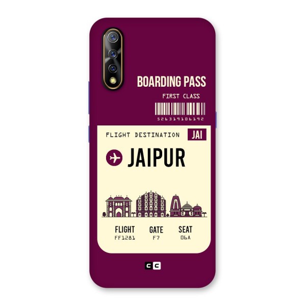 Jaipur Boarding Pass Back Case for Vivo Z1x