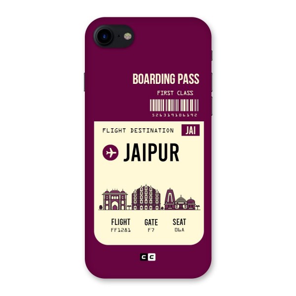 Jaipur Boarding Pass Back Case for iPhone SE 2020