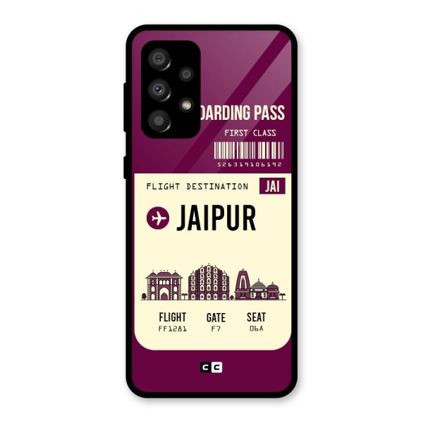 Jaipur Boarding Pass Glass Back Case for Galaxy A32