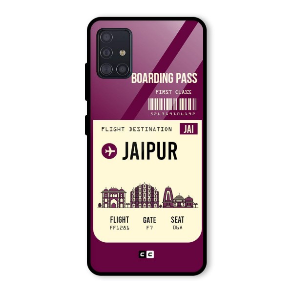 Jaipur Boarding Pass Glass Back Case for Galaxy A51