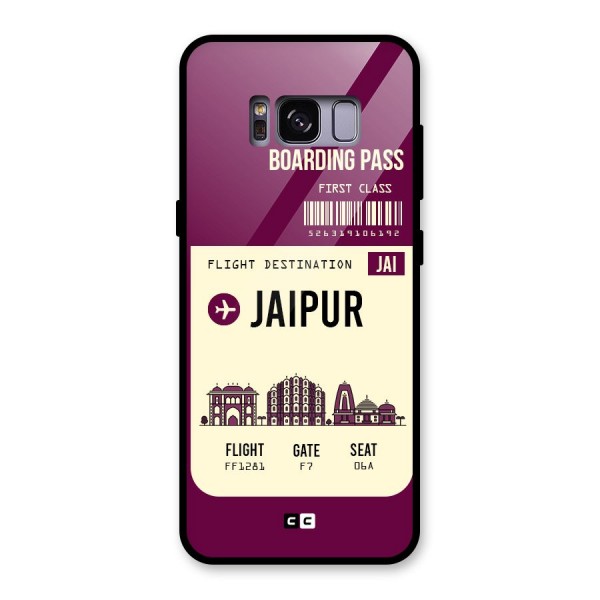 Jaipur Boarding Pass Glass Back Case for Galaxy S8