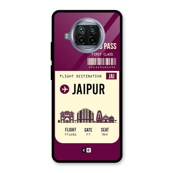 Jaipur Boarding Pass Glass Back Case for Mi 10i