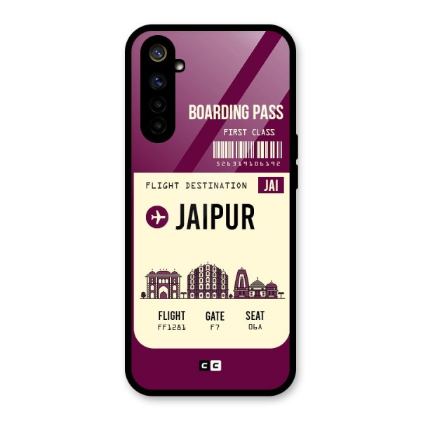 Jaipur Boarding Pass Glass Back Case for Realme 6