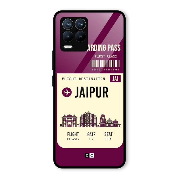 Jaipur Boarding Pass Glass Back Case for Realme 8 Pro