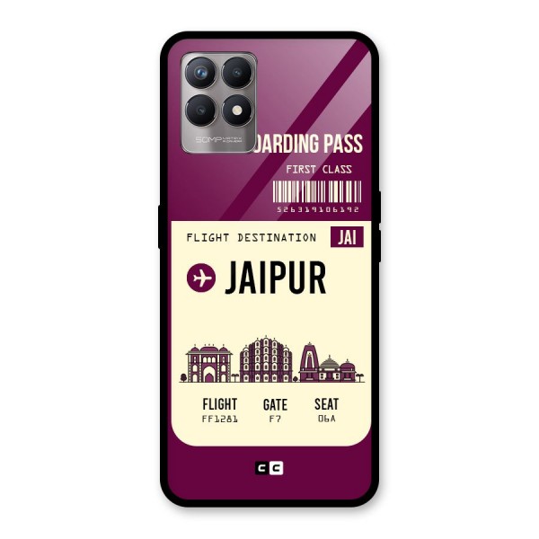 Jaipur Boarding Pass Glass Back Case for Realme 8i