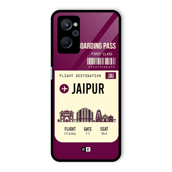 Jaipur Boarding Pass Glass Back Case for Realme 9i