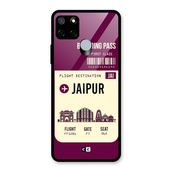 Jaipur Boarding Pass Glass Back Case for Realme C12