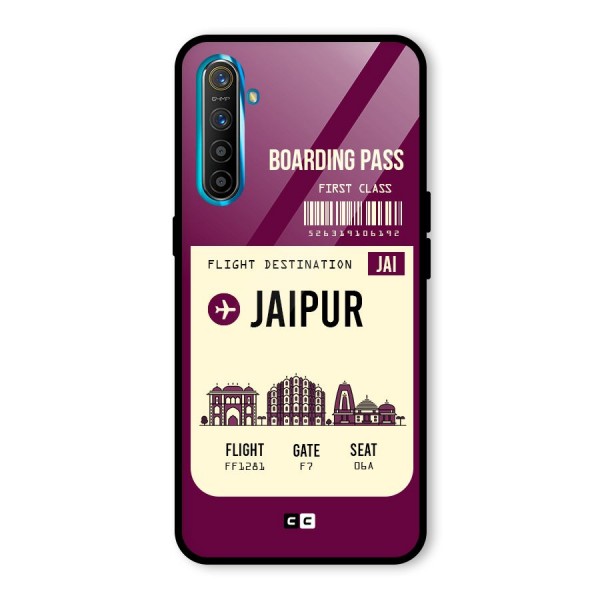 Jaipur Boarding Pass Glass Back Case for Realme XT